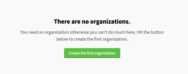 The Postal Create Organization Page